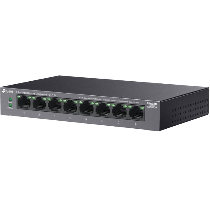 TP-Link LS108GP Switch Gigabit de 8 puertos con PoE+
